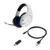 HyperX Cloud Stinger Core - Wireless Gaming Headset (White-Blue) - PS5-PS4 (HHSS1C-KB-WT/G)- Sluchátka pro herní konsole