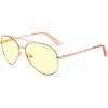 GUNNAR kancelářske/herní brýle MAVERICK ROSE GOLD * jantárová skla * BLF 65 *  GUNNAR focus