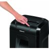FELLOWES skartovač 12 C/ křížový řez 4x40mm/ objem koše 19 l/ stupeň utajení P-4 (důvěrné)/ černý
