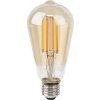 NEDIS Wi-Fi chytrá LED žárovka s vláknem/ E27/ ST64/ 7W/ 230V/ 806lm/ 3000K/ teplá bílá/ stmívatelná/ zlatá
