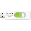 ADATA Flash Disk 128GB UV320, USB 3.1 Dash Drive, bílá/zelená