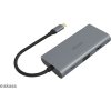 AKASA adaptér USB Type-C 9-in-1 Dock (PD Type-C, HDMI, VGA, 3 x USB 3.0 Type-A, RJ45, SD and Micro SD Card Reader)