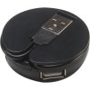 AKASA HUB USB Connect4C 4 in 1, 4x USB 2.0,17cm kabel, externí