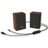 GENIUS reproduktory SP-HF380BT/ 2.0/ Bluetooth/ 3W/ dřevěné/ barva dřevo