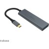 AKASA Hub USB-C 4x USB 3.0 port, Aluminium