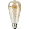 NEDIS Wi-Fi chytrá LED žárovka s vláknem/ E27/ ST64/ 4,9W/ 230V/ 360lm/ teplá až studená bílá/ 1800 - 6500K/ stmívatelná
