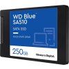 WD BLUE SSD 3D NAND WDS250G3B0A 250GB SA510 SATA/600, (R:555, W:440MB/s), 2.5"