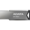 ADATA Flash Disk 128GB UV350, USB 3.2 Dash Drive, tmavě stříbrná textura kov
