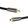 PremiumCord optický audio kabel Toslink, OD:7mm, Gold-metal design + Nylon, 2m