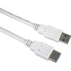 PremiumCord Prodlužovací kabel USB 3.0 Super-speed 5Gbps A-A, MF, 9pin, 0.5m, bílá