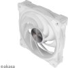 AKASA ventilátor SOHO AR, 12cm ARGB PWM fan, 120x120x25mm, bílá