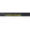 Zyxel GS1900-8HP v3 8-port Desktop Gigabit Web Smart PoE switch: 8x Gigabit metal, IPv6, PoE budget 70W, fanless