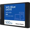 WD BLUE SSD 3D NAND WDS500G3B0A 500GB SA510 SATA/600, (R:560, W:510MB/s), 2.5"