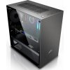 EVOLVEO M4, case mATX, 1x120mm PWM ventilátor, průhledná bočnice, černá