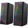 C-TECH reproduktory SPK-17, 2.0, RGB, černé