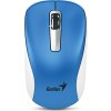GENIUS myš NX-7010 WhiteBlue Metallic/ 1200 dpi/ Blue-Eye senzor/ bezdrátová/ modrá