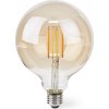 NEDIS Wi-Fi chytrá LED žárovka s vláknem/ E27/ G125/ 7W/ 230V/ 806lm/ teplá bílá/ 1800 - 3000K/ stmívatelná