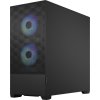 FRACTAL DESIGN skříň Pop Air RGB Black TG Clear Tint, 2x USB 3.0, bez zdroje, ATX