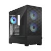FRACTAL DESIGN skříň Pop Air RGB Black TG Clear Tint, 2x USB 3.0, bez zdroje, ATX