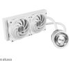 AKASA vodní chladič CPU SOHO 240 Dawn Edition, Dual radiator liquid CPU cooler ARGB LED, White