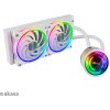 AKASA vodní chladič CPU SOHO 240 Dawn Edition, Dual radiator liquid CPU cooler ARGB LED, White