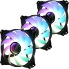Zalman sada 3 ks ventilátorů ZM-IF120 / 120mm / ARGB / 3-pin / bíločerný