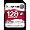 Kingston SDXC karta 128GB Canvas React Plus SDXC UHS-II 300R/260W U3 V90 for Full HD/4K/8K