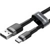 Baseus CATKLF-BG1 Cafule Kabel USB-C 3A 1m Grey/Black