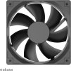 AKASA ventilátor Smart Black, 12cm fan, HD bearing