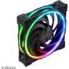 AKASA ventilátor SOHO AR14, 14cm ARGB PWM fan with advanced blade design