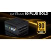 EVOLVEO G1000 PCIe 5.0, zdroj 1000W, ATX 3.0, 80+ GOLD, 90% účinnost, aPFC, 140mm ventilátor, retail