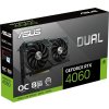 ASUS VGA NVIDIA GeForce RTX 4060 DUAL OC 8G, 8G GDDR6, 3xDP, 1xHDMI