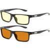 GUNNAR kancelářske/herní brýle 2-PACK VERTEX ONYX * jantarová + jantarová MAX skla* BLF 65 + 98 * GUNNAR focus + pouzdro