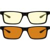 GUNNAR kancelářske/herní brýle 2-PACK VERTEX ONYX * jantarová + jantarová MAX skla* BLF 65 + 98 * GUNNAR focus + pouzdro