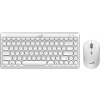 GENIUS set klávesnice s myší LuxeMate Q8000 White/ Bezdrátový set 2,4GHz mini receiver/ USB/ bílá/ retro design/ CZ+SK l