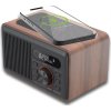 CARNEO W100 Rádio DAB+, FM, BT, Wireless charging, wood