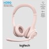 Náhl. sada Logitech Stereo USB Headset H390,růžová