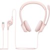 Náhl. sada Logitech Stereo USB Headset H390,růžová