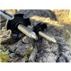 Naturehike carbonové trekingové hole DS03 pár 400g - černo/červené