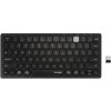 Kensington duální kompaktní klávesnice pro více zařízení/Bezdrátová USB + Bluetooth/UK layout/Černá