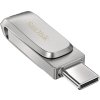 SanDisk Ultra Dual Drive Luxe/256GB/USB 3.1/USB-A + USB-C/Stříbrná