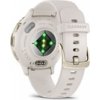 Garmin Venu® 3S, Nerezová luneta Soft Gold, pouzdro Ivory, silikonový řemínek