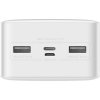 Baseus Bipow powerbanka s digitálním displejem  30000mAh 15W bílá