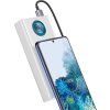 Baseus Amblight powerbanka s digitálním displejem QC 30000mAh Overseas Edition + kabel Type-C/Type-C 100W 1m, bílá