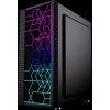 Gembird Computer Fornax 2500 ARGB/Midi Tower/Transpar./Černá