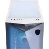 MSI MPG GUNGNIR 300R AIRFLOW WHITE/ bez zdroje/ bílý/ levé temperované sklo/ 4x 120 mm A-RGB fan/ 1x USB-C/ 2x USB