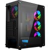 GEMBIRD Gaming ARGB computer case Fornax 400X black