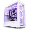 NZXT H7 Elite Edition / ATX / 4x 140mm (3x RGB) fan / USB-C / 2x USB/ proskl. bočnice / proskl. panel / bílá