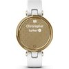 Garmin hodinky Lily® – Classic Edition, Luneta v barvě Light Gold, tělo White, řemínek z italské kůže, EU