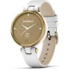 Garmin hodinky Lily® – Classic Edition, Luneta v barvě Light Gold, tělo White, řemínek z italské kůže, EU